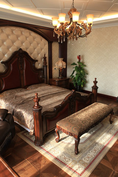 欧式卧室床