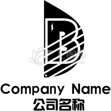 B字母半叶Logo