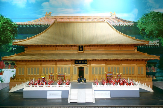 北京大成殿祭孔模型