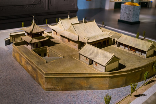 宁夏同心清真大寺模型 建筑模型