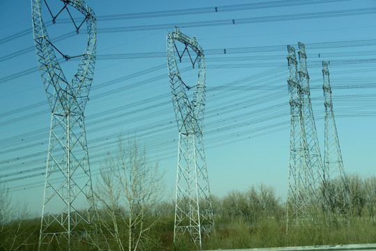 高压线 电线 电塔