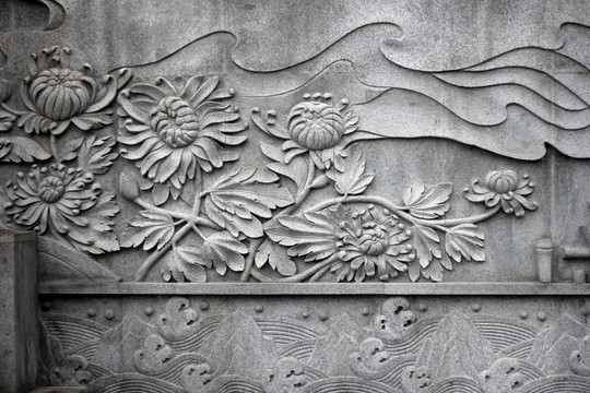 石雕 菊花