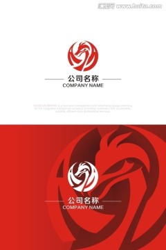 字母A飞龙文化传播公司标志