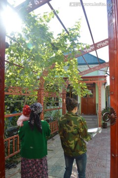 维吾尔民居小院大门