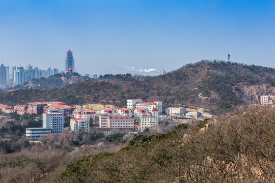 青岛冬季城市风光