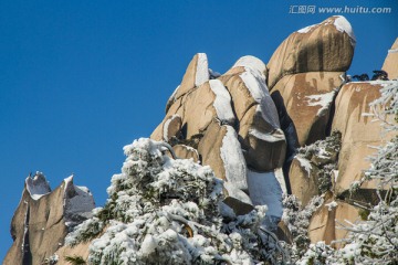 天柱山雪景