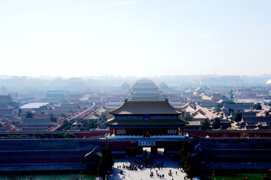 北京故宫博物院全景图
