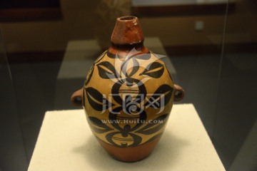 彩陶瓶新石器时代枣阳雕龙碑遗址