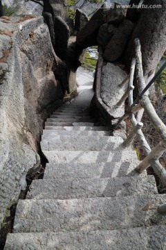 黄山登山阶梯
