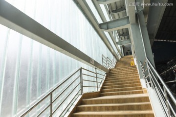 展厅楼梯 简约结构建筑