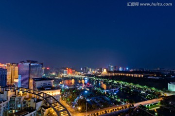 南宁 民歌湖夜景