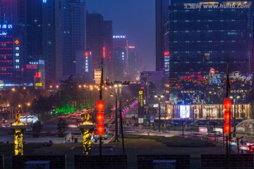 西安永宁门夜景街景