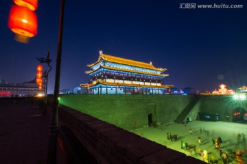 西安南门瓮城夜景
