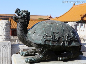 北京故宫青铜龙龟
