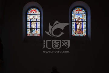 青岛天主教堂彩绘