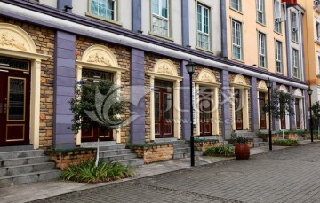 欧洲建筑 法式风情街商业门面