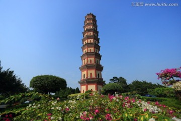 广州 莲花山 莲花塔