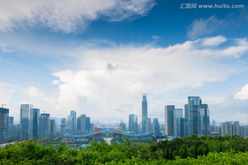 深圳 市民中心 都市风光