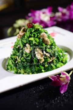 雪菜桃仁