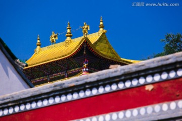 青海塔尔寺 金顶