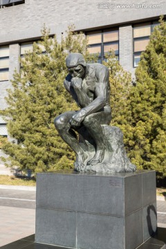罗丹雕塑 思想者 中央美院雕塑