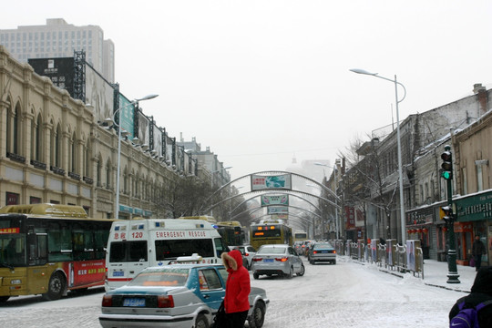 哈尔滨 中央大街 步行街