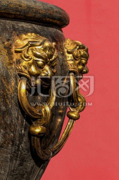 铜缸铜狮
