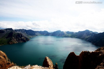 吉林省长白山 天池神韵 山岩