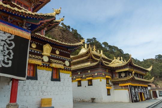 甘南藏传佛教寺庙建筑景观