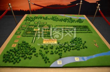 汉阳陵陵区沙盘模型
