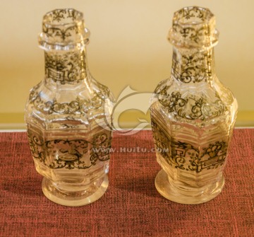 中国风玻璃调料瓶组 玻璃瓶