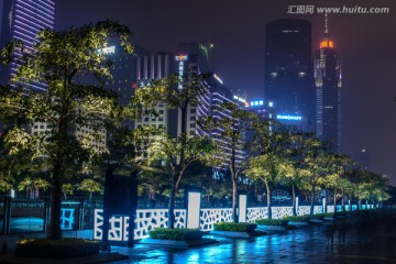 广州花城广场夜景