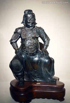 明代铜伽蓝菩萨像