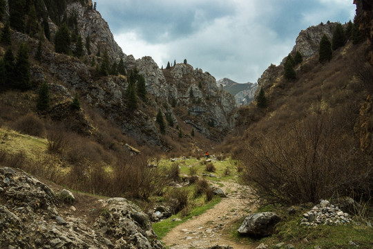 甘南郎木寺纳摩峡谷风光