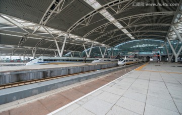 广州南站 高铁动车 火车站