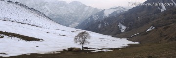 空山无人迹 风雪天山路