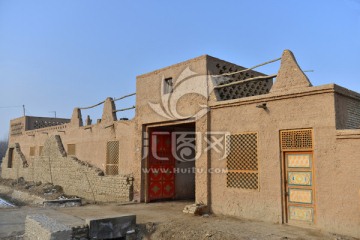 维吾尔民居特色大门