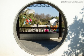 上海古漪园 圆形门