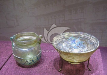 古代玻璃碗及玻璃罐