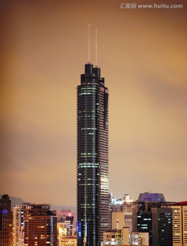 高层建筑夜景