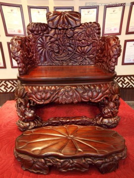 红木雕椅