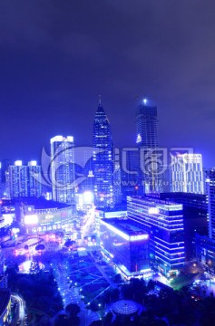 重庆观音桥商圈夜景