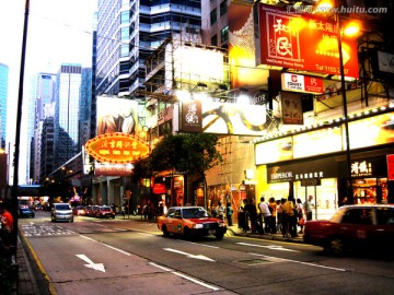 香港 夜景街景