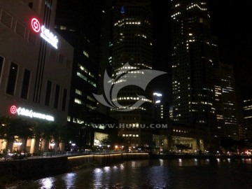 来福士新加坡河夜景