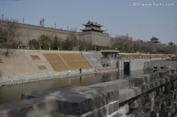 护城河边