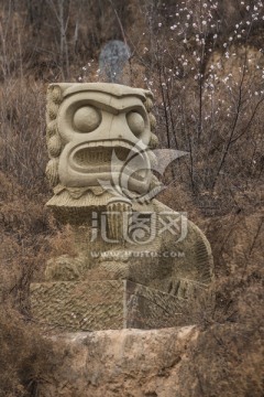 狮子 石雕 