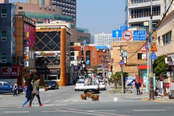 韩国釜山街头