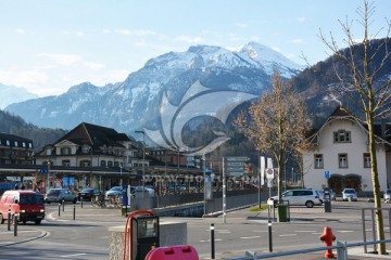 欧洲之旅 阿尔卑斯山下的小镇