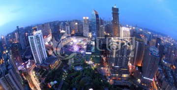 重庆观音桥商圈夜景最新版