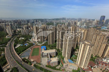 重庆风光 北部新区城市建设